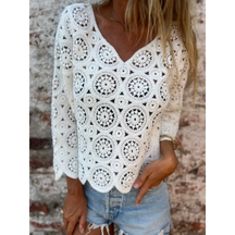 Top com Design Vazado e Decote em V