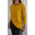 Top com Gola Redonda e Textura