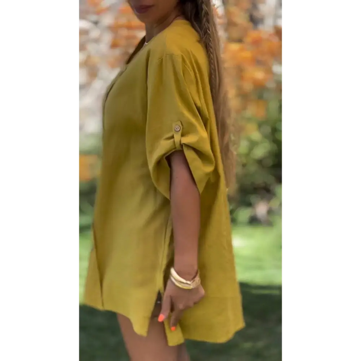 Top Irregular com Botões