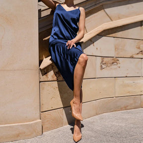 Vestido Acetinado Alcinha Dina