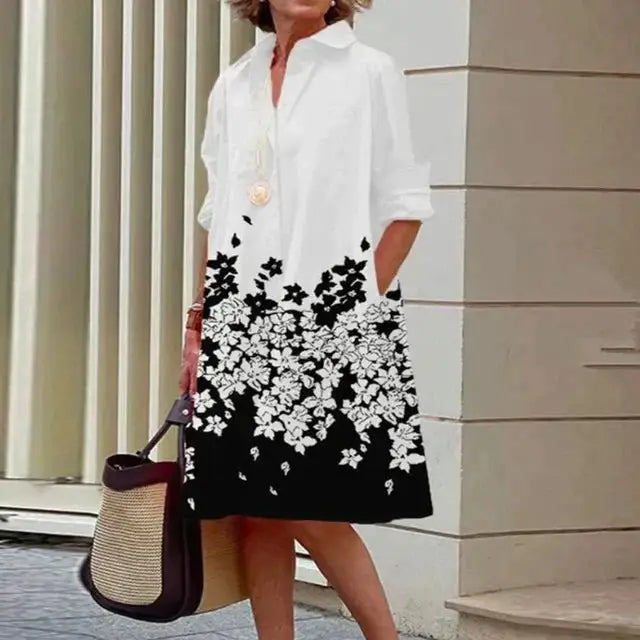 Vestido com Bolsos Feminino Lareta