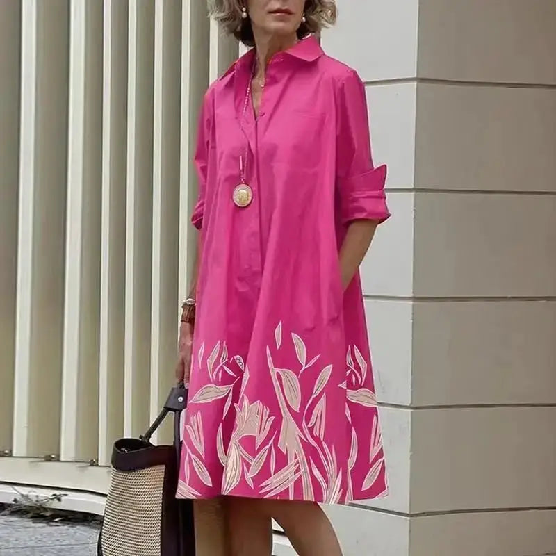 Vestido com Bolsos Feminino Lareta