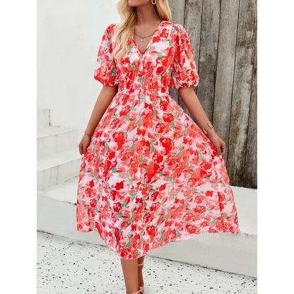 Vestido Estampado Floral Feminino Milena