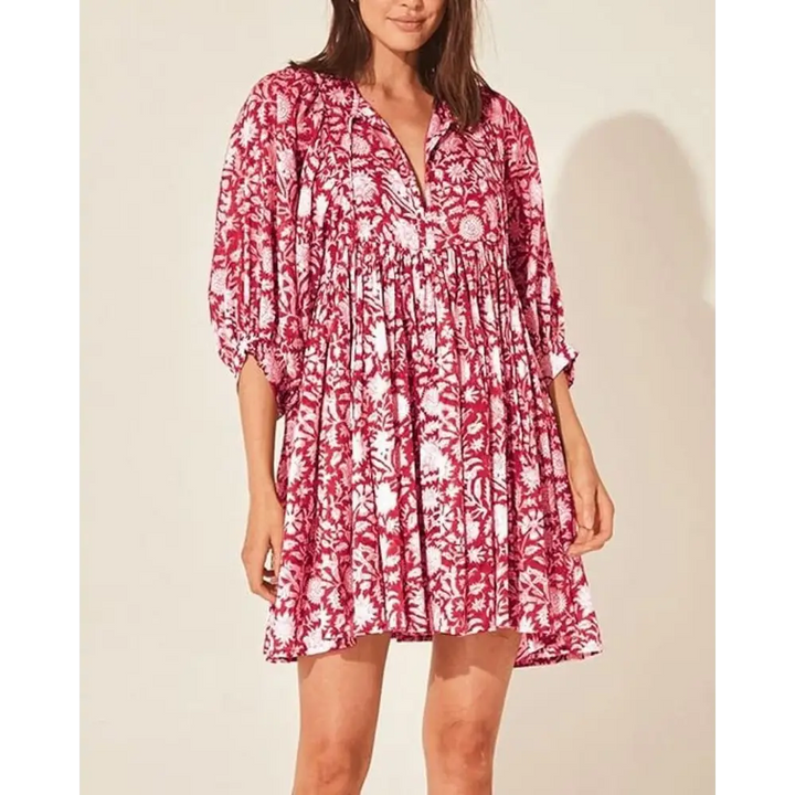 Vestido Feminino Curto Estampado Mari