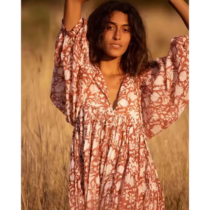 Vestido Feminino Curto Estampado Mari