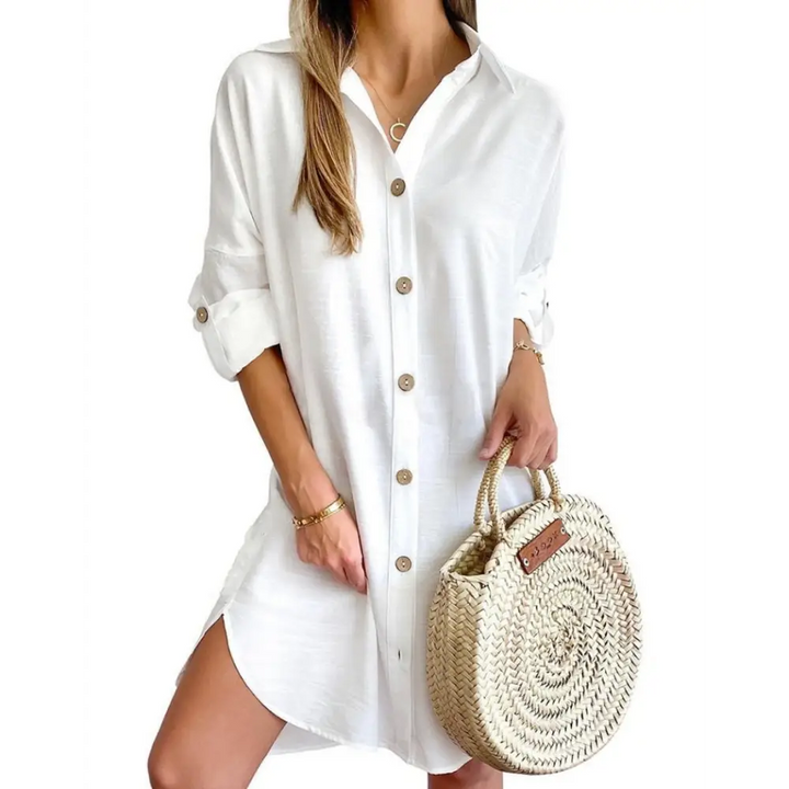 Vestido Feminino de Botão Beatriz