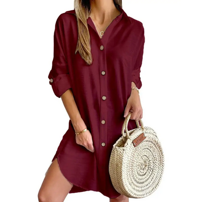 Vestido Feminino de Botão Beatriz