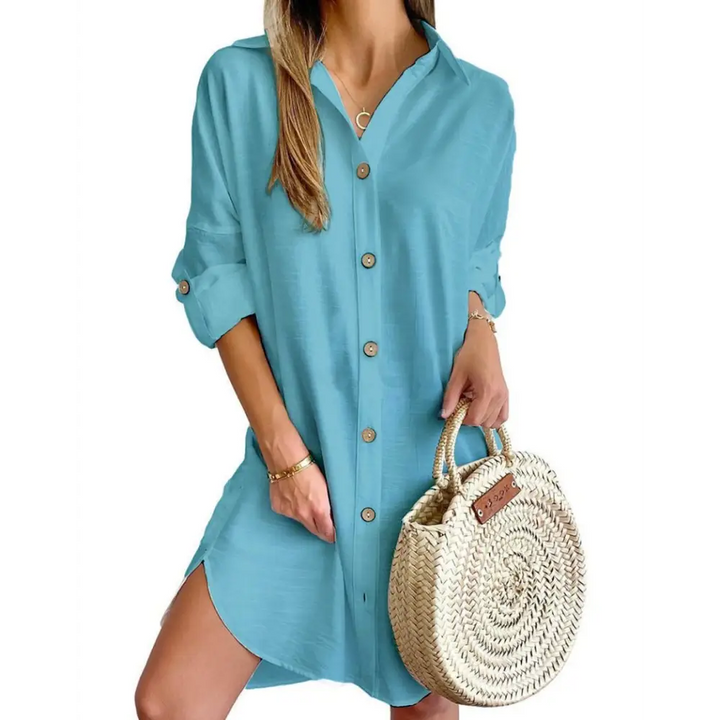 Vestido Feminino de Botão Beatriz