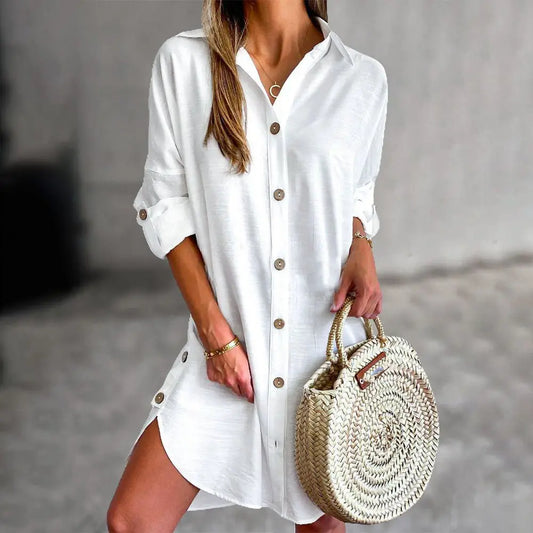 Vestido Feminino de Botão Beatriz