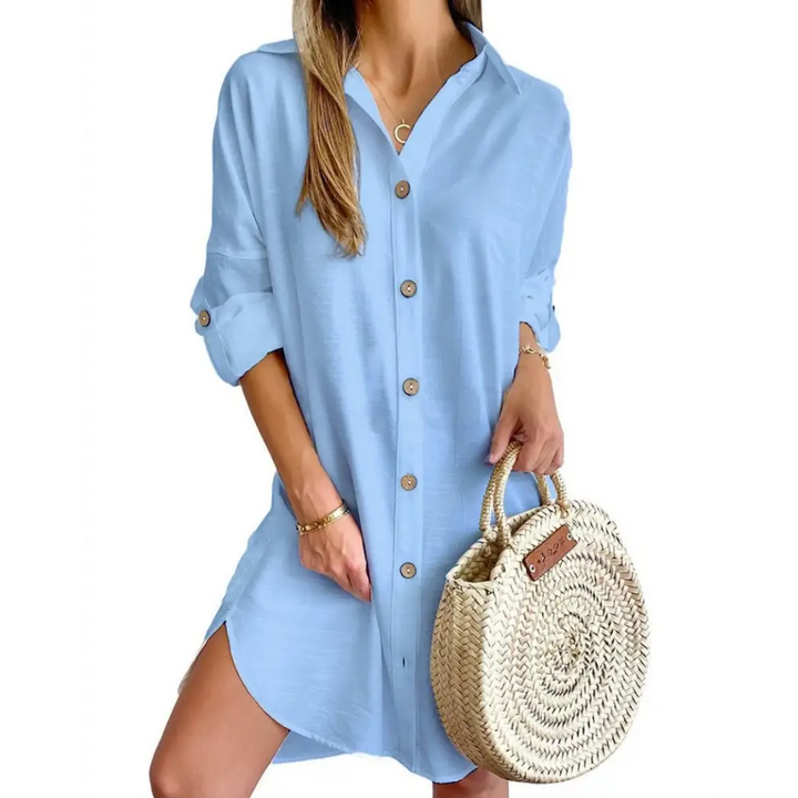 Vestido Feminino de Botão Beatriz