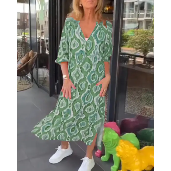 Vestido Feminino Manga Mid Graça