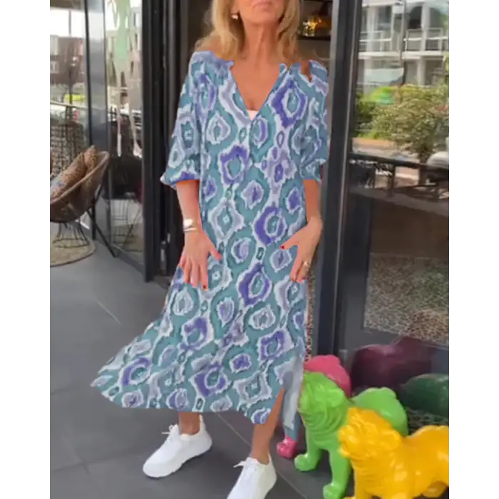 Vestido Feminino Manga Mid Graça