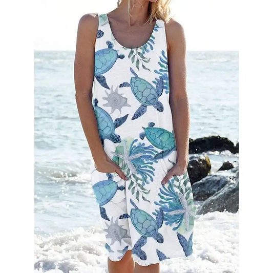 Vestido Feminino Mid Estampado Julie