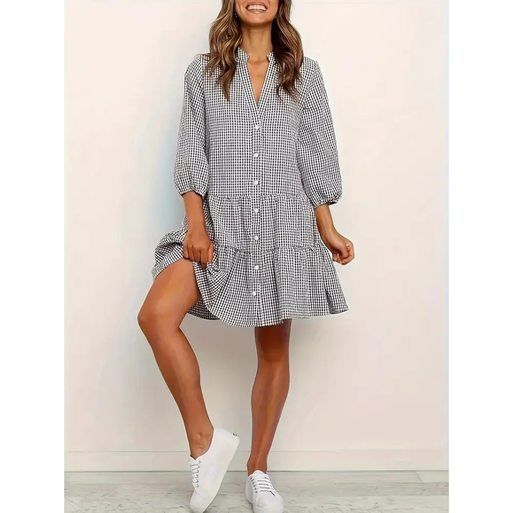 Vestido Feminino Xadrez Lolla