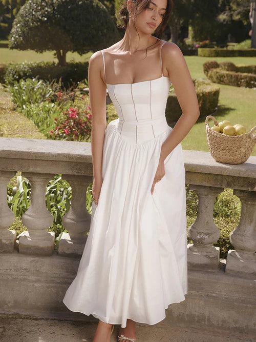 Vestido Longo Corset Alcinha Bela