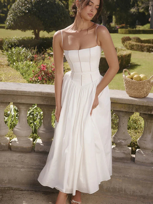 Vestido Longo Corset Alcinha Bela