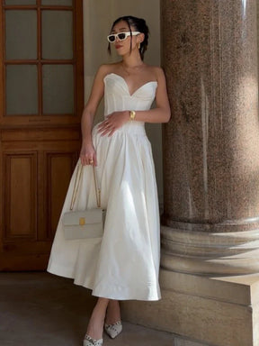 Vestido Tomara Que Caia Decote V Zara