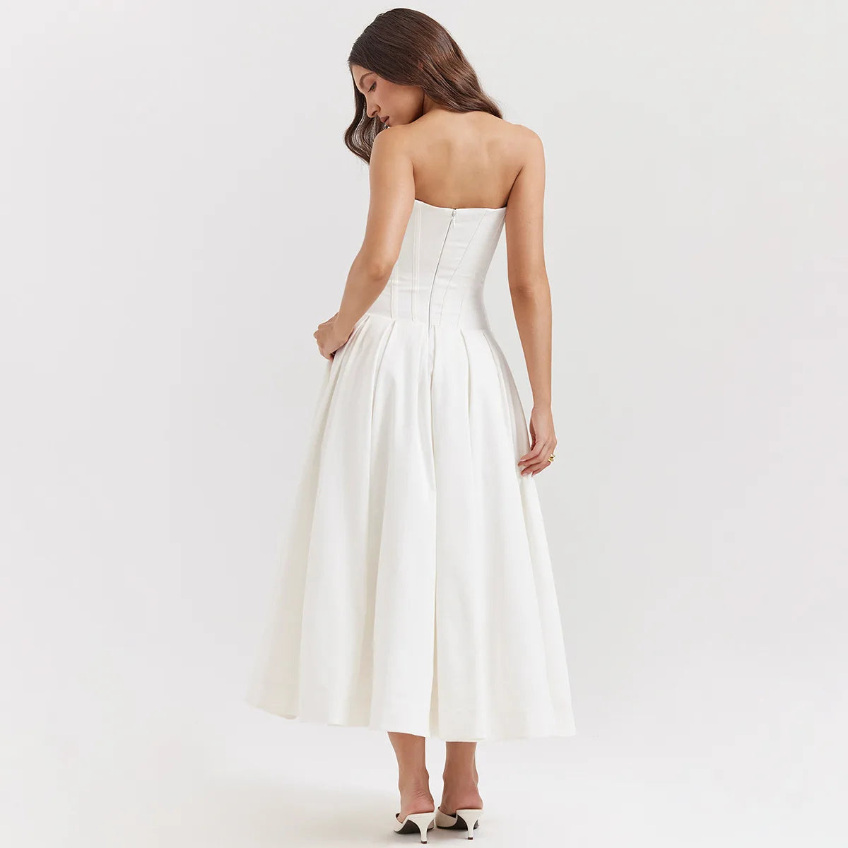 Vestido Tomara Que Caia Decote V Zara