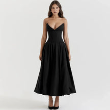Vestido Tomara Que Caia Decote V Zara Black / M