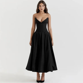 Vestido Tomara Que Caia Decote V Zara Black / M