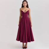 Vestido Tomara Que Caia Decote V Zara wine / L
