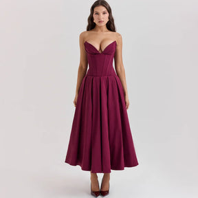 Vestido Tomara Que Caia Decote V Zara wine / L