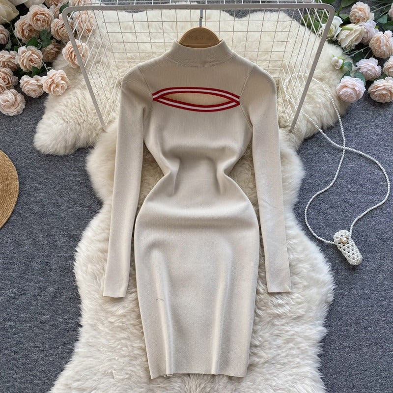 Vestido Feminino Gola Alta Nicole