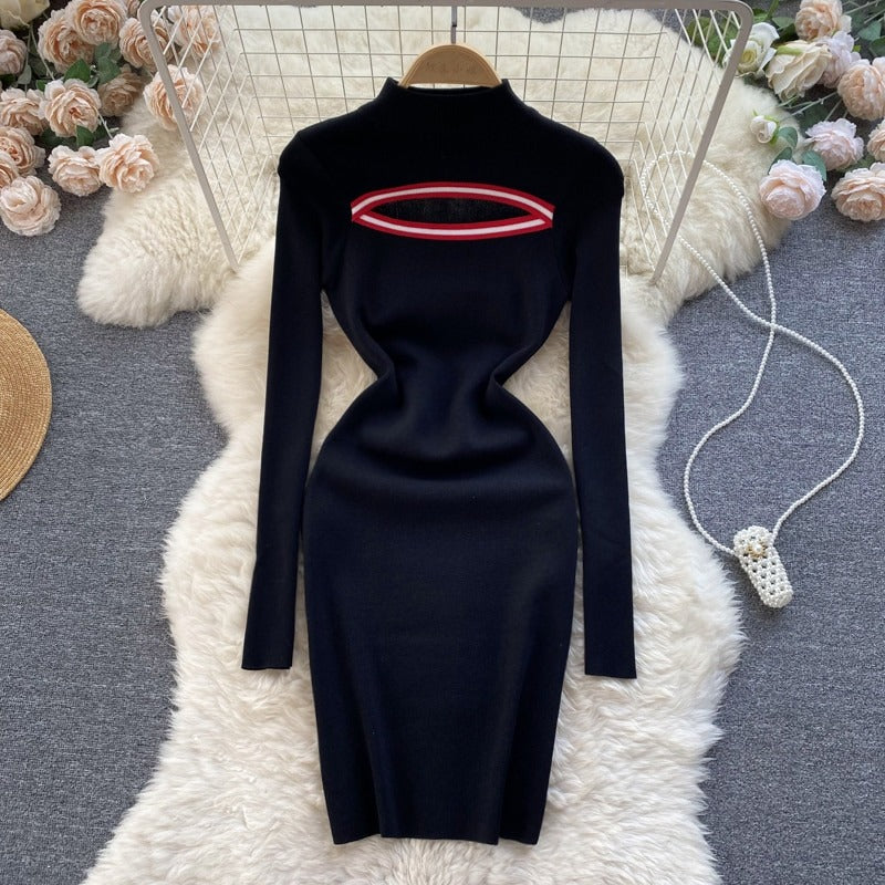 Vestido Feminino Gola Alta Nicole