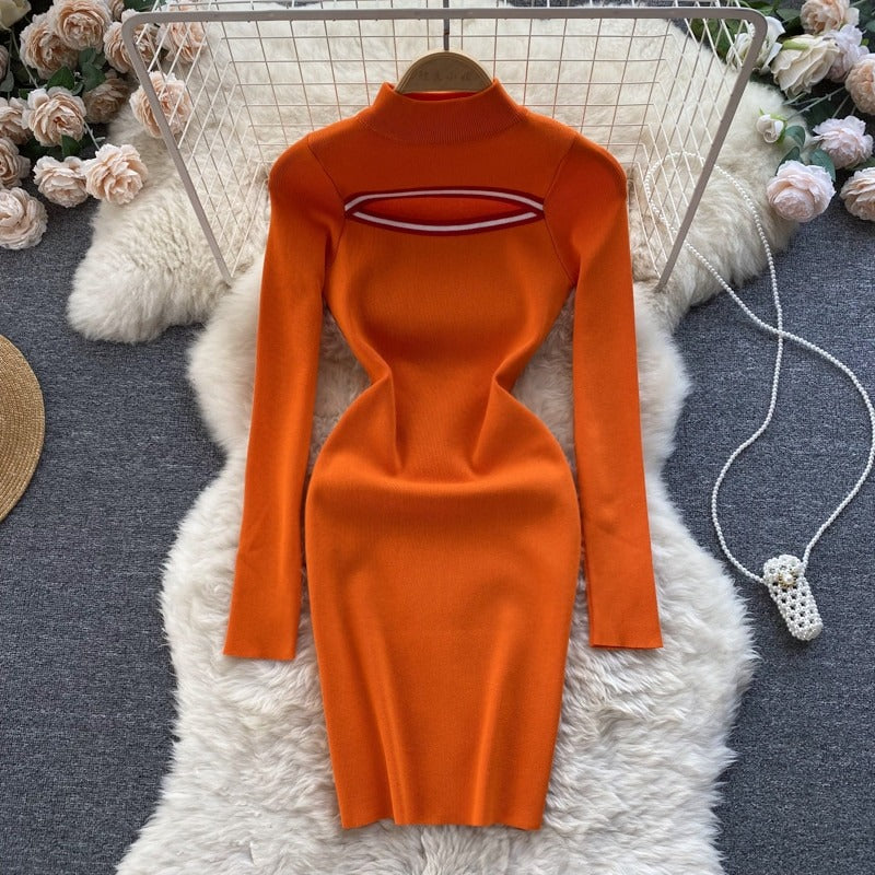 Vestido Feminino Gola Alta Nicole